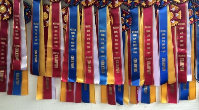 Westfield Riding Club Prize Ribbons