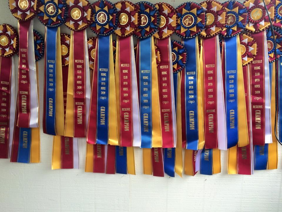 Westfield Riding Club Prize Ribbons